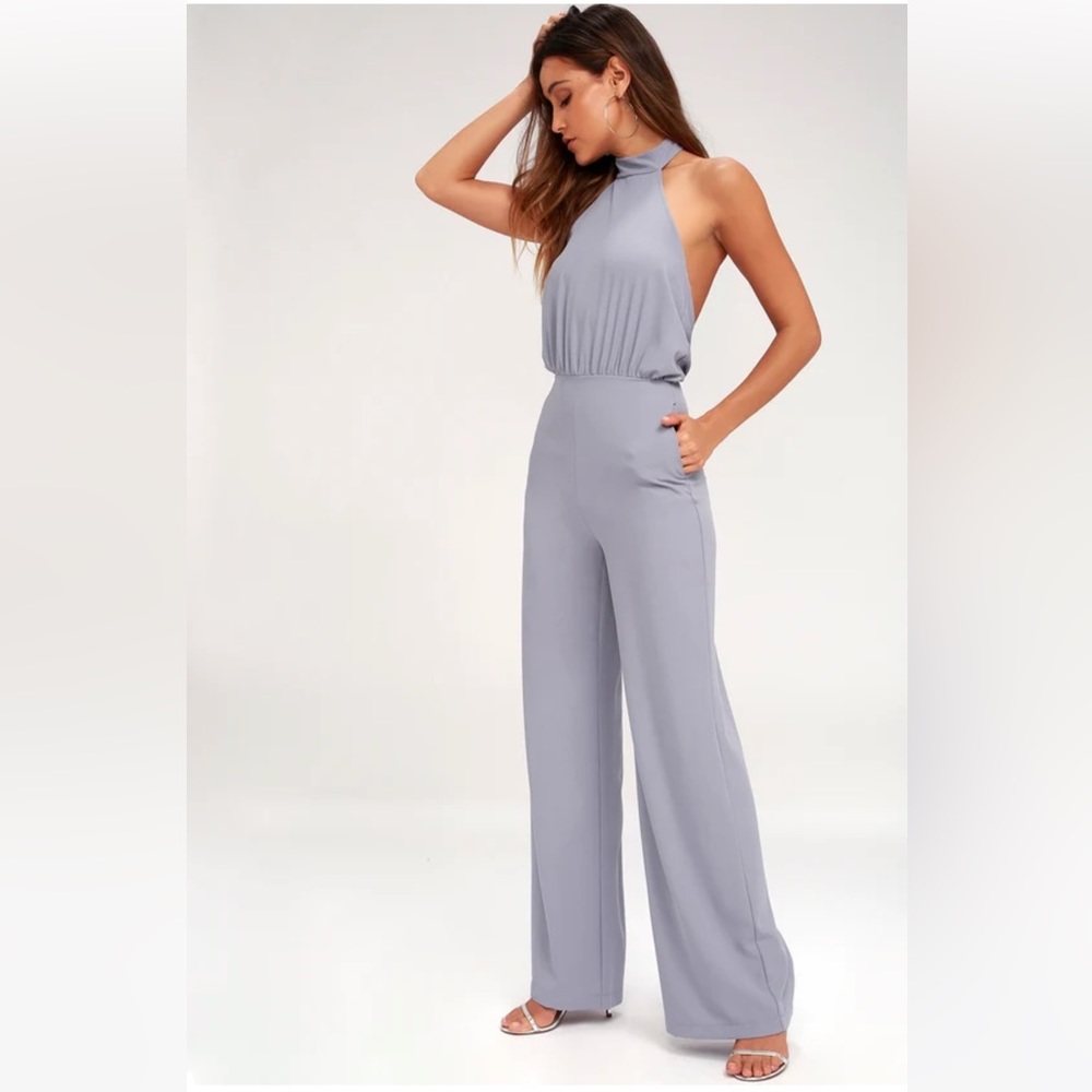Lulu’s Lavender Halter Jumpsuit